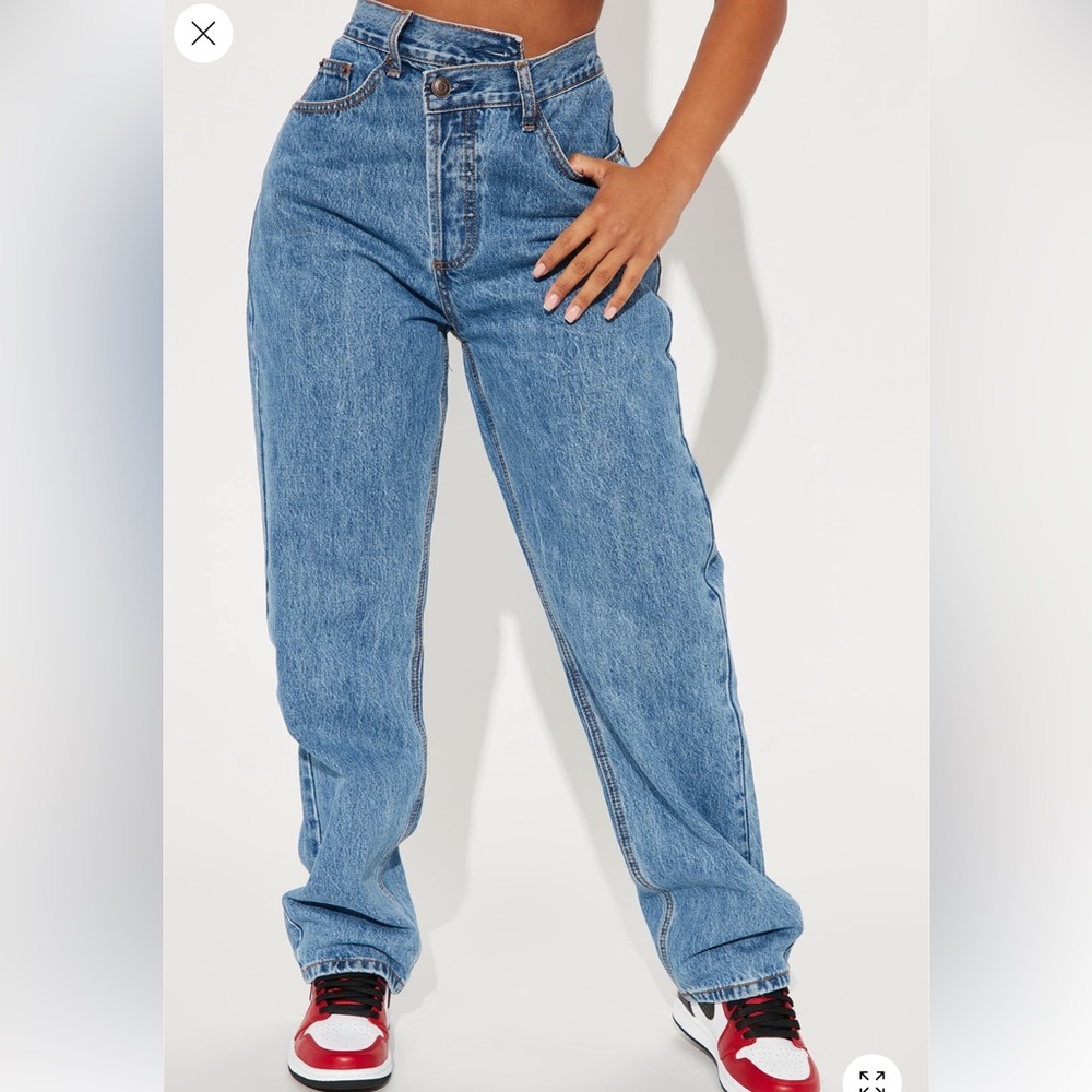 Fashion Nova Relaxed Blue Jeans